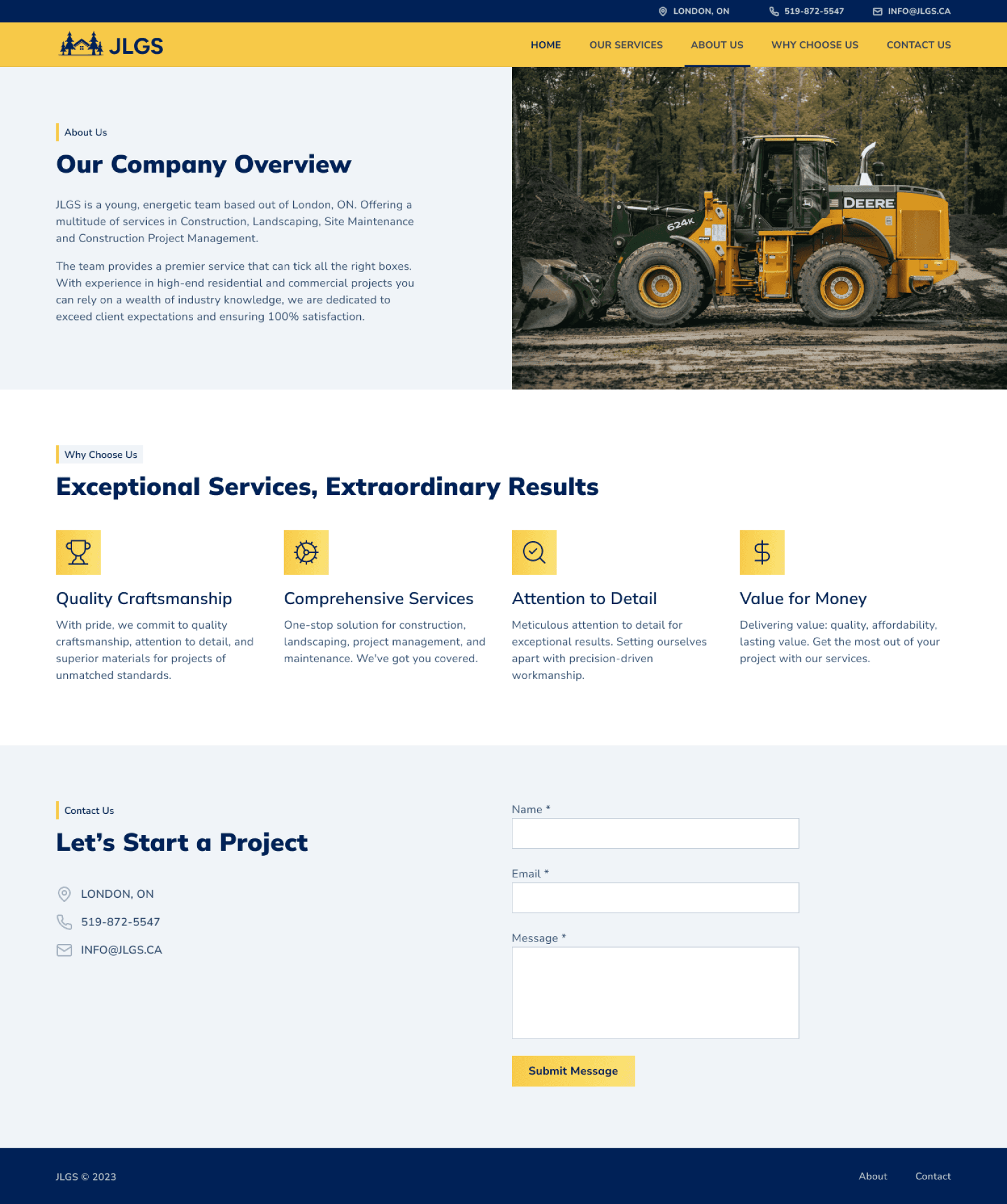 JLGS — Construction and Landscaping Services screenshot 2